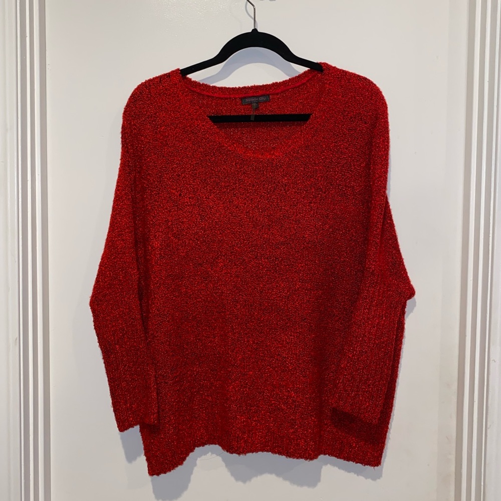 RED COMFY SWEATER